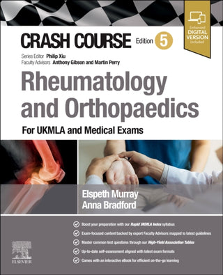 Cover image for 9780443115356 - Crash Course Rheumatology and Orthopaedics