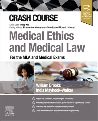 Cover image for 9780443246036 - Crash Course Medical Ethics and Medical Law