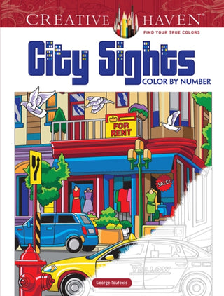 Cover image for 9780486822815 - Creative Haven City Sights Color By Number
