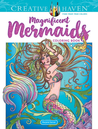Cover image for 9780486832517 - Creative Haven Magnificent Mermaids Coloring Book