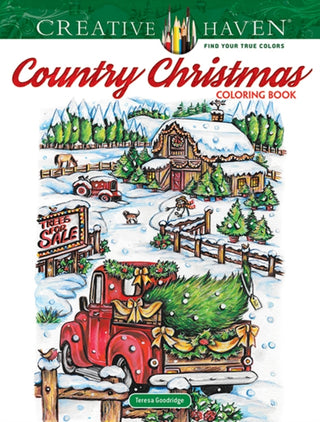Cover image for 9780486832524 - Creative Haven Country Christmas Coloring Book