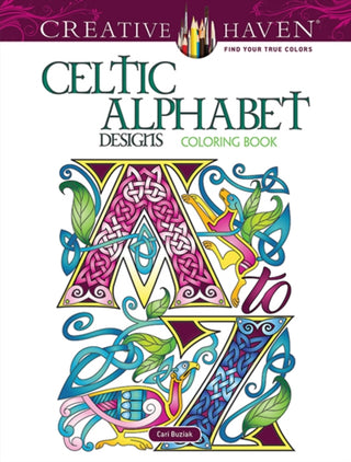 Cover image for 9780486833057 - Creative Haven Celtic Alphabet Designs Coloring Book
