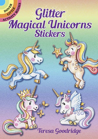 Cover image for 9780486833248 - Glitter Magical Unicorns Stickers