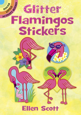 Cover image for 9780486833989 - Glitter Flamingos Stickers