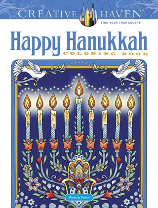 Cover image for 9780486841274 - Creative Haven Happy Hanukkah Coloring Book