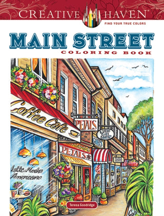 Cover image for 9780486842448 - Creative Haven Main Street Coloring Book
