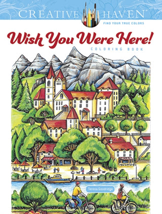Cover image for 9780486845401 - Creative Haven Wish You Were Here! Coloring Book
