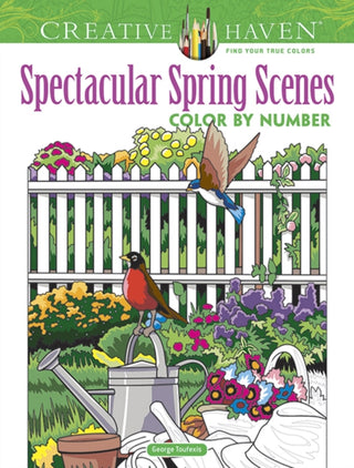 Supplemental image for 9780486845432 - Creative Haven Spectacular Spring Scenes Color by Number