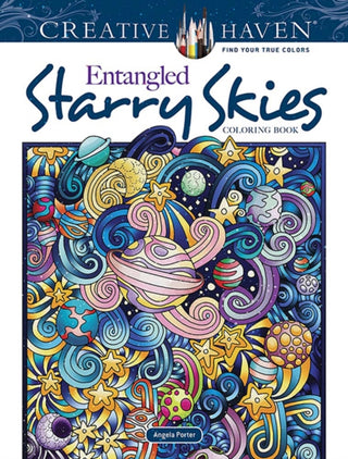 Cover image for 9780486846682 - Creative Haven Entangled Starry Skies Coloring Book