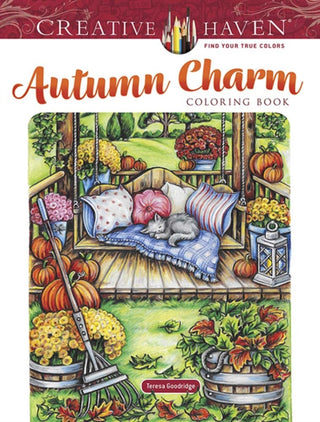 Supplemental image for 9780486848518 - Creative Haven Autumn Charm Coloring Book