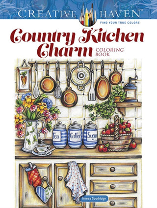 Cover image for 9780486848921 - Creative Haven Country Kitchen Charm Coloring Book