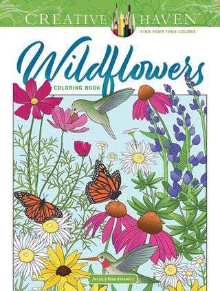 Supplemental image for 9780486849669 - Creative Haven Wildflowers Coloring Book