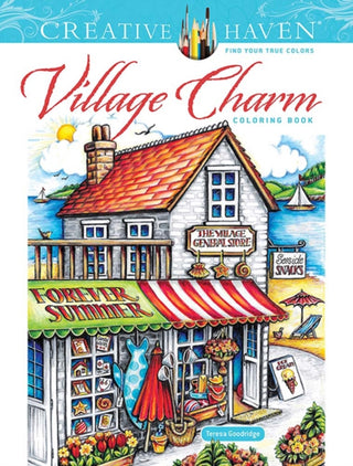 Cover image for 9780486849676 - Creative Haven Village Charm Coloring Book