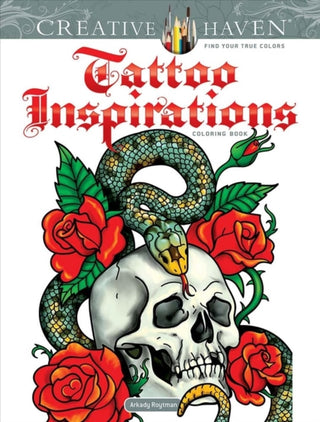 Cover image for 9780486849775 - Creative Haven Tattoo Inspirations Coloring Book