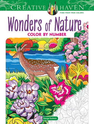 Cover image for 9780486849874 - Creative Haven Wonders of Nature Color by Number