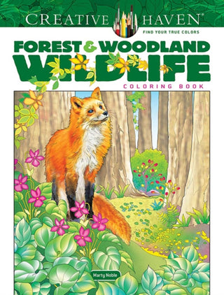Cover image for 9780486851099 - Creative Haven Forest & Woodland Wildlife Coloring Book