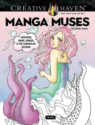Supplemental image for 9780486851228 - Creative Haven Manga Muses Coloring Book