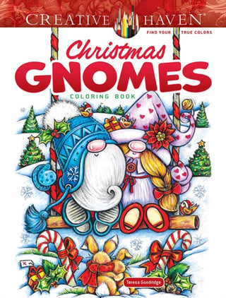 Cover image for 9780486851549 - Creative Haven Christmas Gnomes Coloring Book