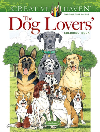 Cover image for 9780486851679 - Creative Haven The Dog Lovers' Coloring Book