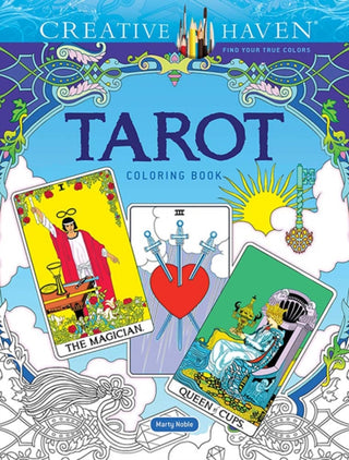 Cover image for 9780486851723 - Creative Haven Tarot Coloring Book