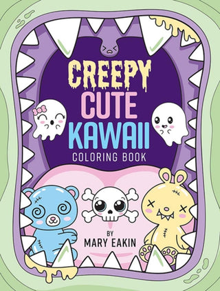 Cover image for 9780486851846 - Creepy Cute Kawaii Coloring Book