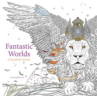 Cover image for 9780486852614 - Fantastic Worlds Coloring Book