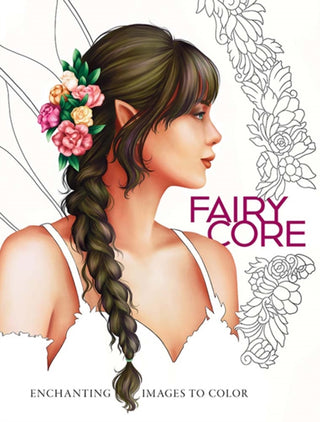 Cover image for 9780486852775 - Fairycore: Enchanting Images to Color