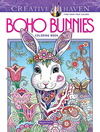 Cover image for 9780486853512 - Creative Haven Boho Bunnies Coloring Book