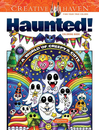 Cover image for 9780486853543 - Creative Haven Haunted! Coloring Book