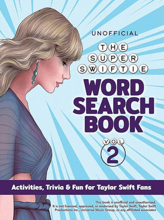 Cover image for 9780486854595 - The Unofficial Super Swiftie Word Search Book (Volume 2)