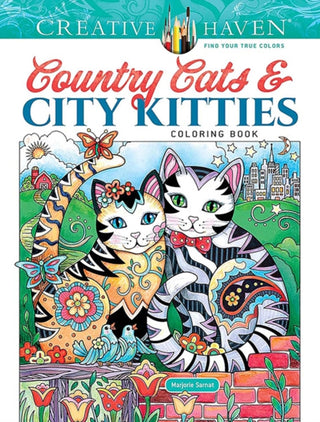 Cover image for 9780486854717 - Creative Haven Country Cats & City Kitties Coloring Book