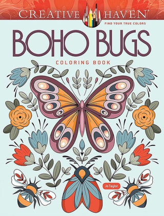 Cover image for 9780486854816 - Creative Haven Boho Bugs Coloring Book
