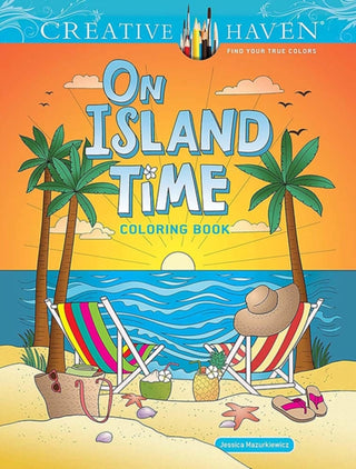 Cover image for 9780486854861 - Creative Haven On Island Time Coloring Book