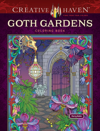 Cover image for 9780486856063 - Creative Haven Goth Gardens Coloring Book