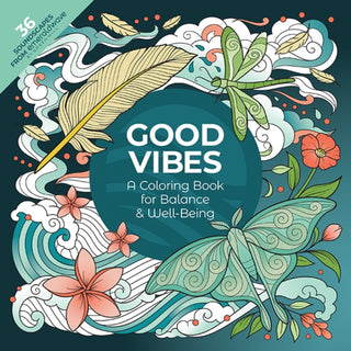 Cover image for 9780486856483 - Good Vibes: A Coloring Book for Balance & Well-Being