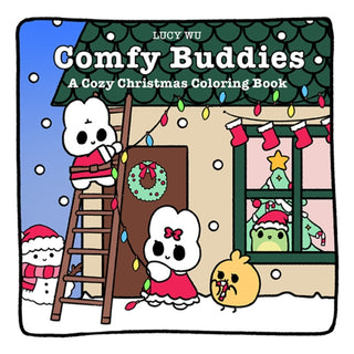 Cover image for 9780486856650 - Comfy Buddies: A Cozy Christmas Coloring Book