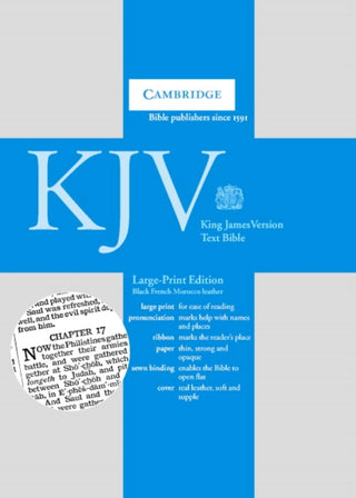 Cover image for 9780521508810 - Bible King James Version Large Print Text Black French Morocco Kj653t