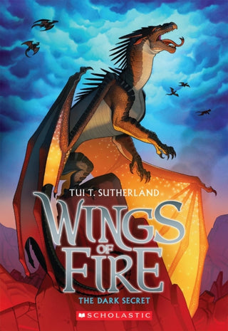 Cover image for 9780545349260 - Wings of Fire: The Dark Secret (b&w)