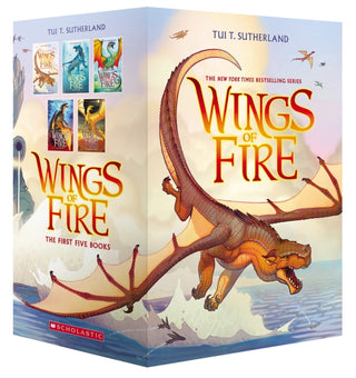Cover image for 9780545855723 - Wings of Fire The Dragonet Prophecy (Box set)