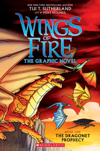 Cover image for 9780545942157 - The Dragonet Prophecy (Wings of Fire Graphic Novel #1)