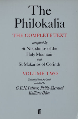 Cover image for 9780571154661 - The Philokalia Vol 2