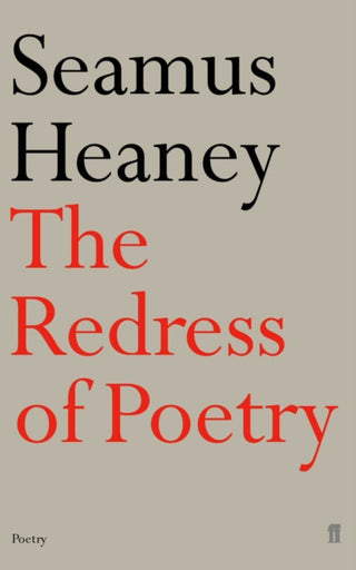 Cover image for 9780571175376 - The Redress of Poetry