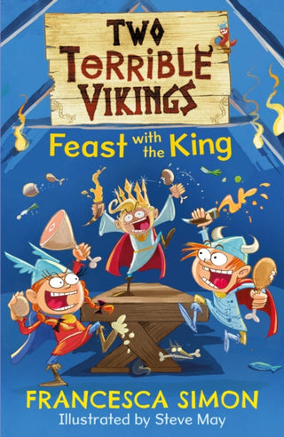 Cover image for 9780571349531 - Two Terrible Vikings Feast with the King
