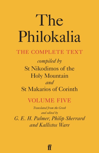 Cover image for 9780571374649 - The Philokalia Vol 5