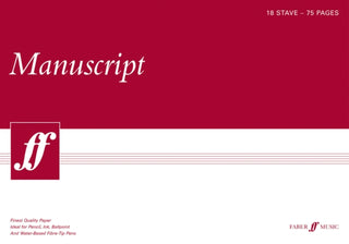 Cover image for 9780571527090 - Faber Music A3 Manuscript Pad (75 page, 18 stave, white paper)