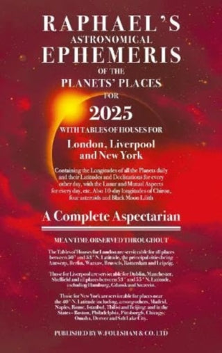 Supplemental image for 9780572048471 - Raphael's Ephemeris 2025