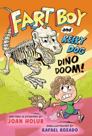 Cover image for 9780593434345 - Fart Boy and Reeky Dog: Dino Doom!
