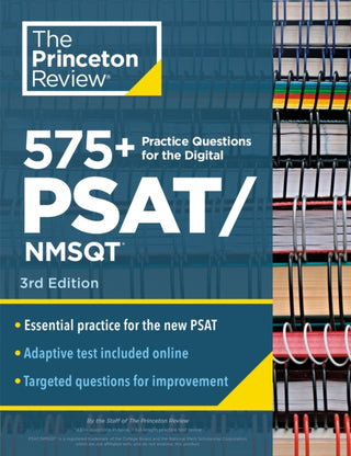 Cover image for 9780593516638 - 575+ Practice Questions for the Digital PSAT/NMSQT, 3rd Edition