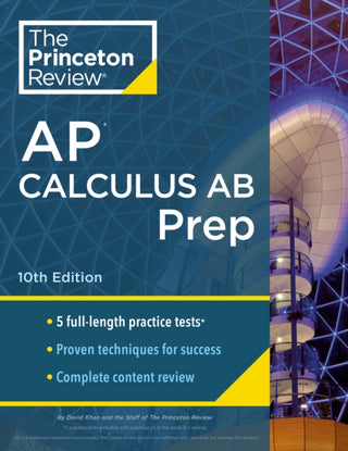 Cover image for 9780593516744 - Princeton Review AP Calculus AB Prep, 2024