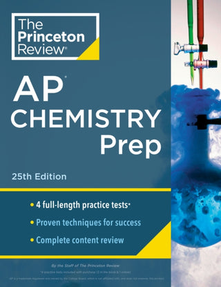 Cover image for 9780593516775 - Princeton Review AP Chemistry Prep, 2024